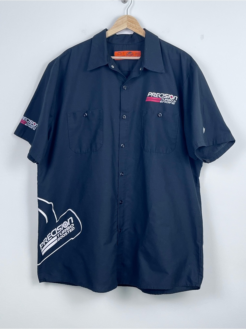 Precision Turbo & Engine Men's Button Down Mechanics Shirt Size XL; Racing, Cars